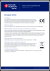 Taylor-Hobson - Regulatory Information